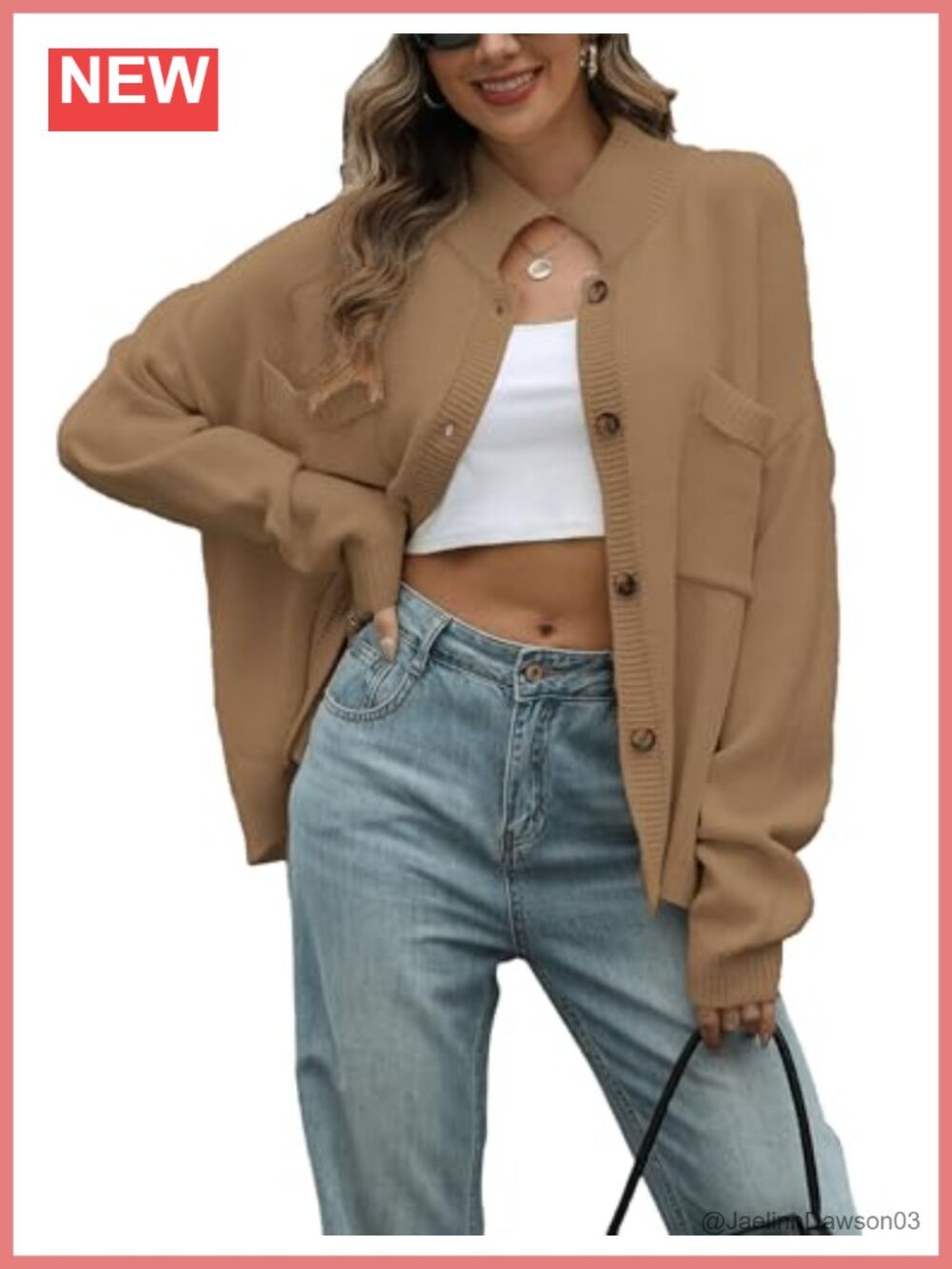 Lightweight Button Down Cardigan Long Sleeve Knit Sweater Women